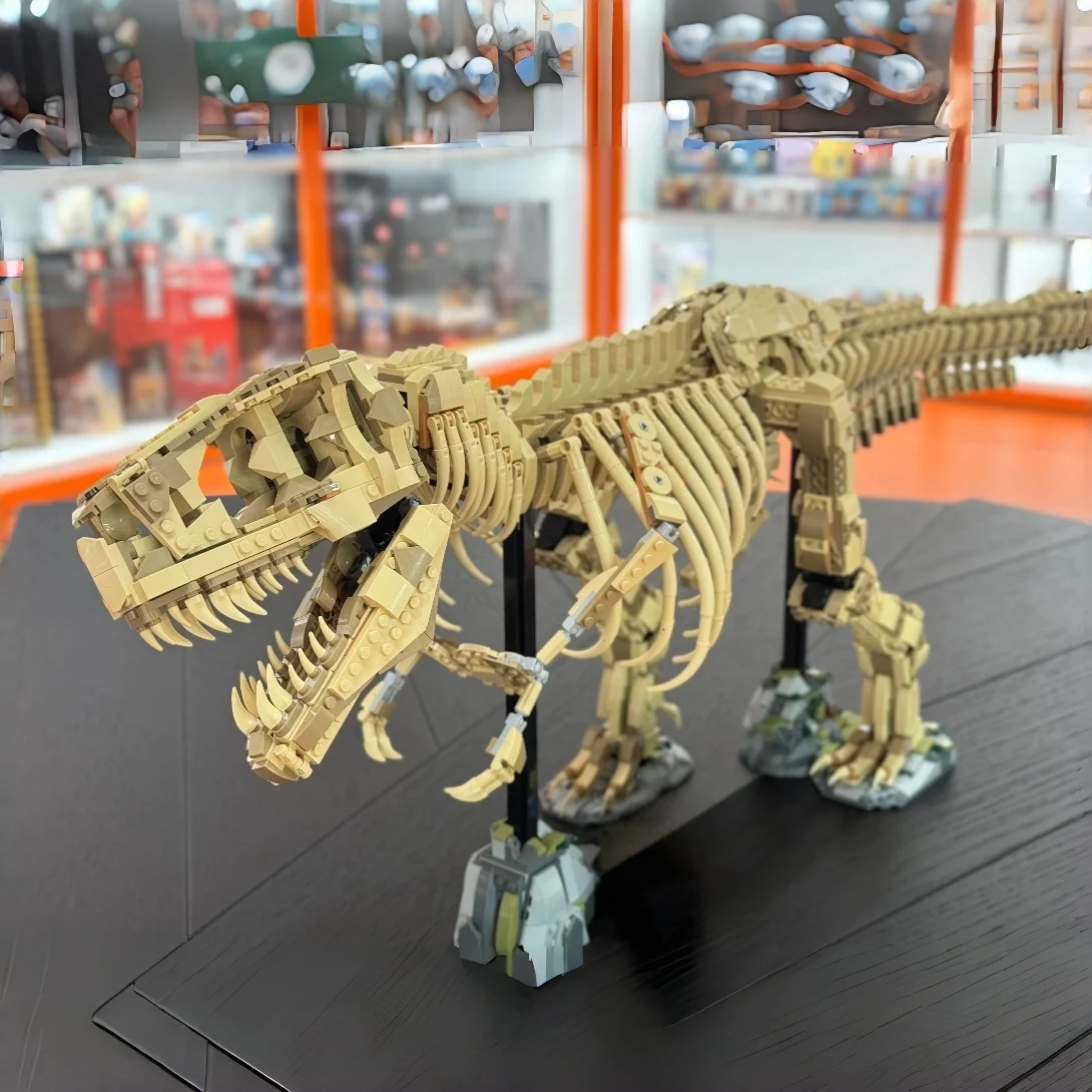 

New MOC Jurassic Dinosaur Fossil 76968 T-Rex Building Block Set Home Decoration Model Children's Holiday Gift