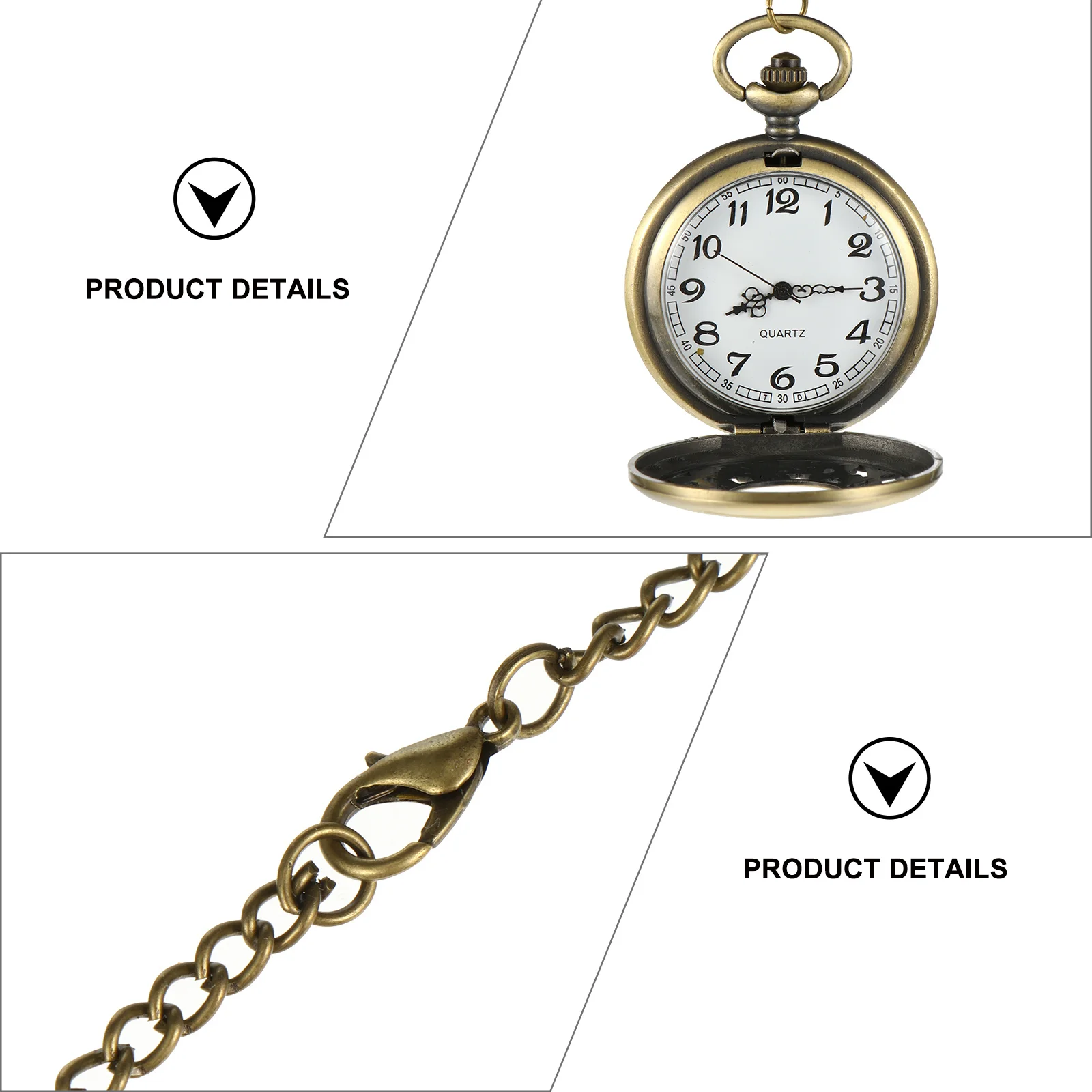 1 قطعة ساعة جيب كوارتز ريترو الجوف خارج تصميم سلسلة معلقة خمر نمط وقت دقيق هدية ساعة جيب كوارتز #5