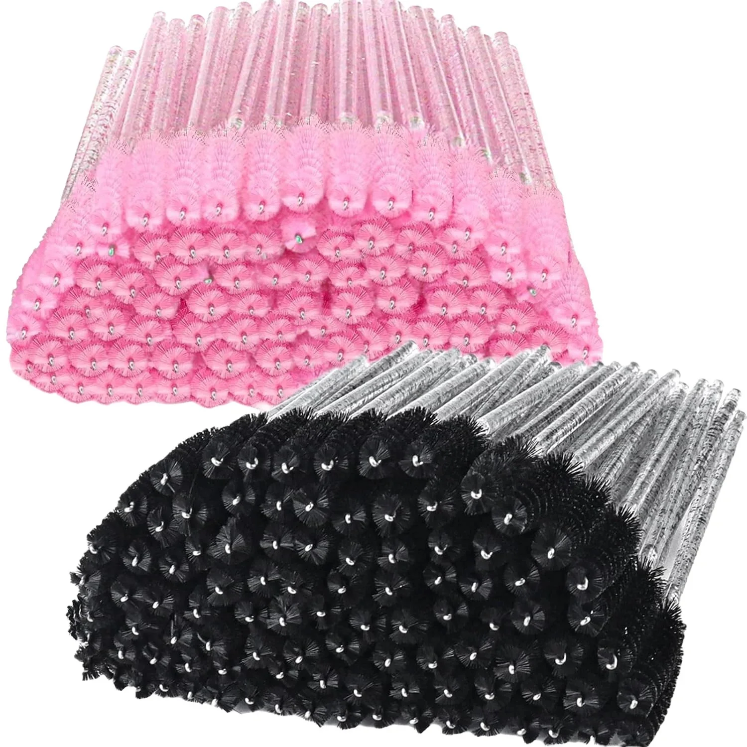 Vente en gros de 500 brosses à cils pour salon de beauté, outils de maquillage, brosses jetables individuelles pour l'application de faux cils