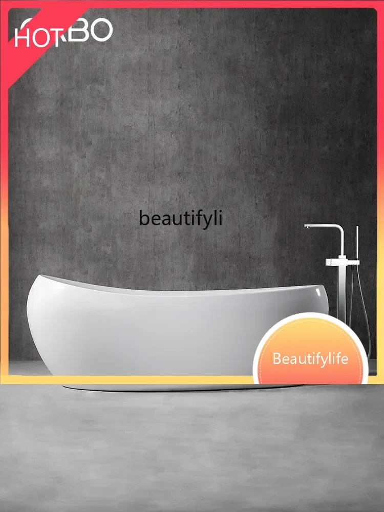 

J45 Акриловая овальная ванна для дома, 1,78 метра, белая, яркая, для взрослых, ванна