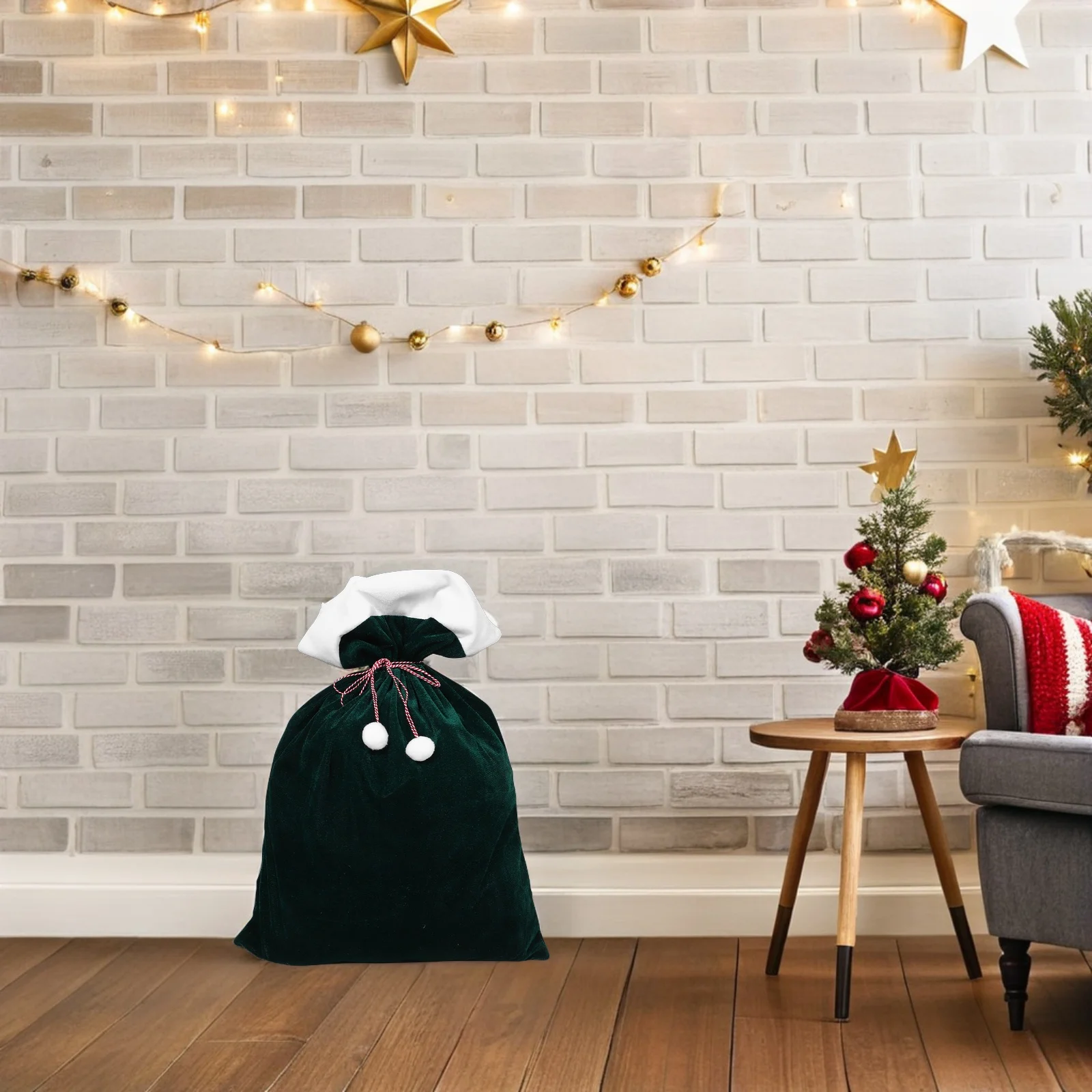 

Santa Claus Gift Bag Christmas Storage Bags Candy Party Packing Cookie Cloth Favor for Favors