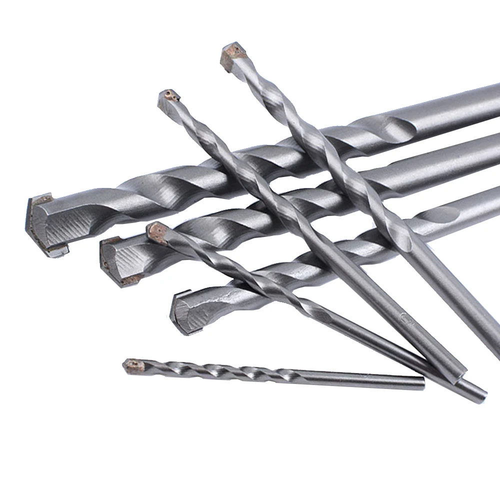 1 pz martello elettrico punte da trapano con gambo tondo 3-14mm lega di acciaio al tungsteno per muratura pietra di roccia in calcestruzzo