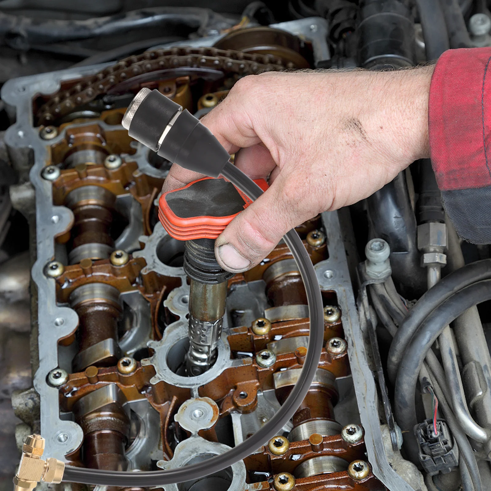 

Tee Joint Drain Oil Changing Hose Lines for Semi Truck Female Engine Tubing Repair Kit Quick Connect Durable Air Intake Pipe