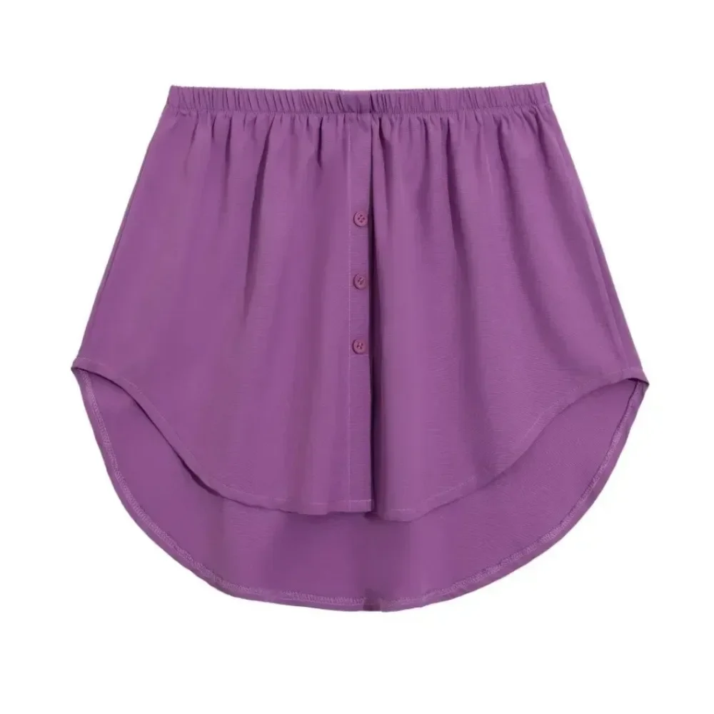 

Женская юбка-обманка с высокой талией, имитирующая многослойность, с эффектом A-образного силуэта