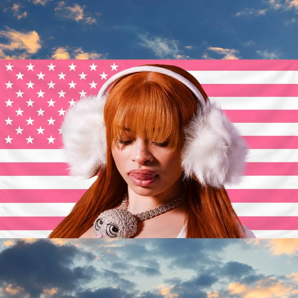 Rapper Ice Spice Y2K! Munch Deli Bronx Flags Banner Wall Hanging Decor Personality For Party Bedroom Outdoor Hogar Bedside