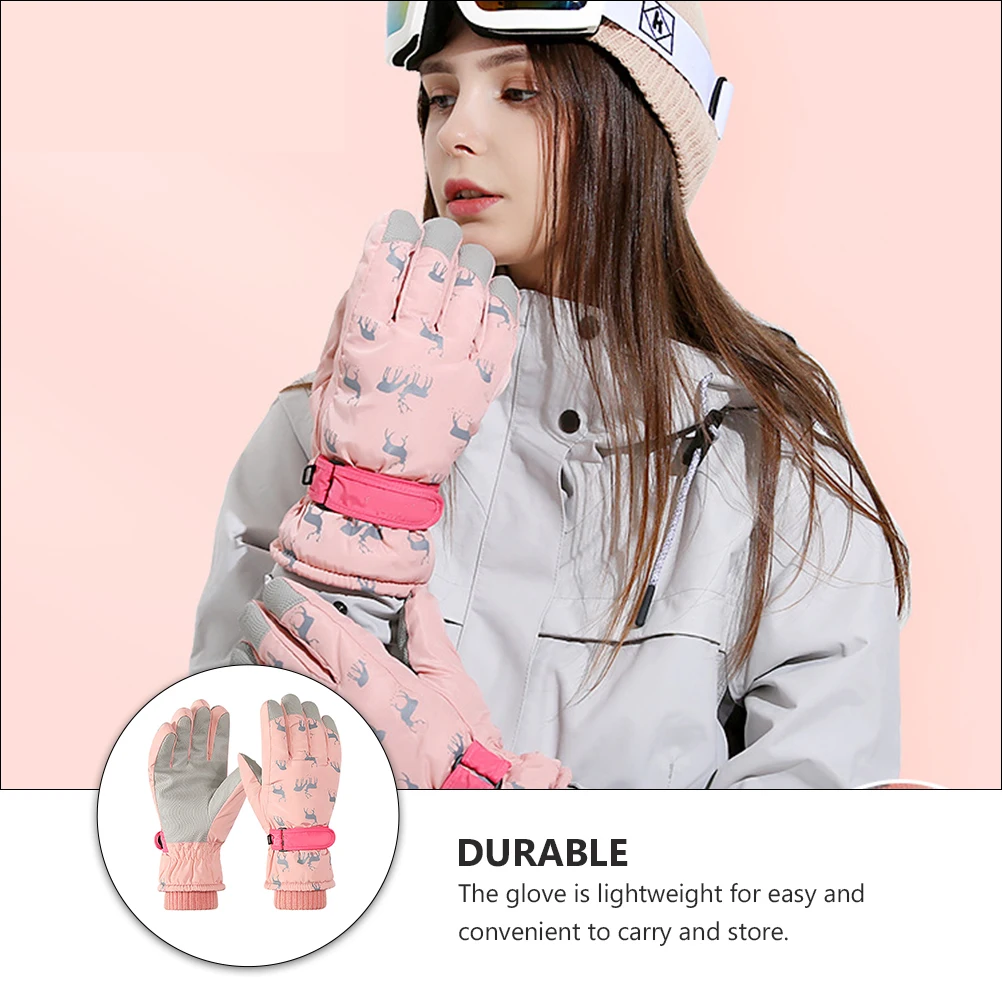 

Cycling Waterproof Warm Riding Gloves Lightweight Durable Women Skiing Mountaineering Hiking Winter Outdoor Gloves