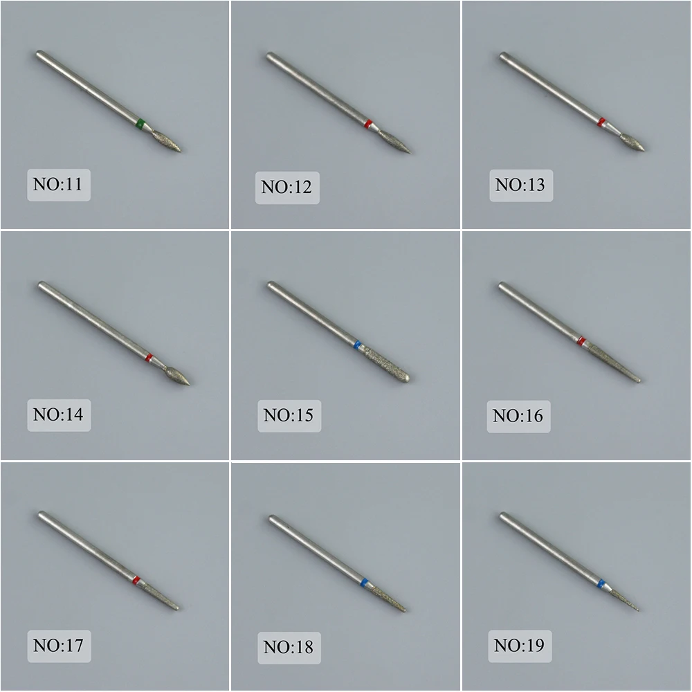 28 soorten diamanten nagelboor frees voor manicure bit braam nagelriem schoon elektrische snijder roterende bits accessoires nagelgereedschap