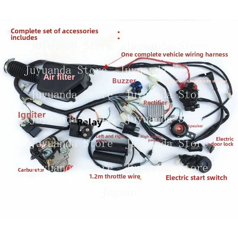 

for 4 Stroke 150CC ATV Go-Kart Engine GY6 Air Cooled Scooter CVT auto clutch Motor long Case