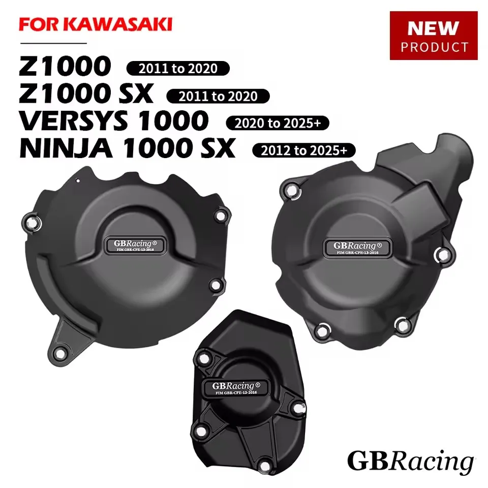 

GBRacing Engine & Clutch Pulse Protect Cover For KAWASAKI Models (2013-2016): Z1000, Z1000SX, NINJA1000SX, VERSYS 1000
