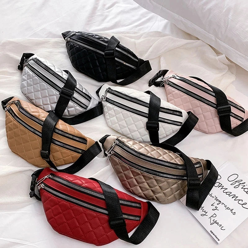 Waist Fanny Pack For Women Bag Female Bum Hip Belly Belt Lady Shoulder Crossbody Cross Body Handbag Banano Kangaroo Banana Side