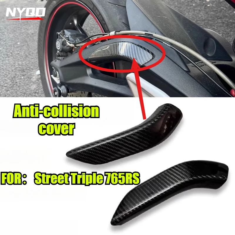 

Motorcycle Black Rear Frame Pads Side Pretective Guards Protector Strip Anti-collision Rubber Stickers For Street Triple 765RS