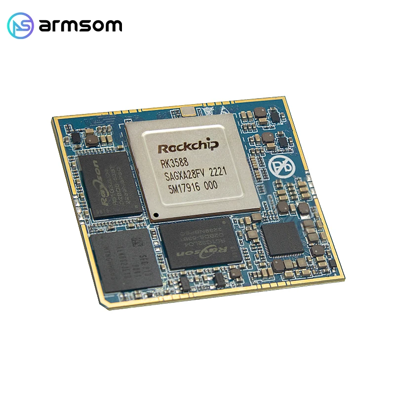 Płyta główna ArmSoM-LM7 RK3588, pakiet LGA, ultrkompaktowy rozmiar 45 mm × 50 mm, 8 GB lpddr4x, 32 GB emmc