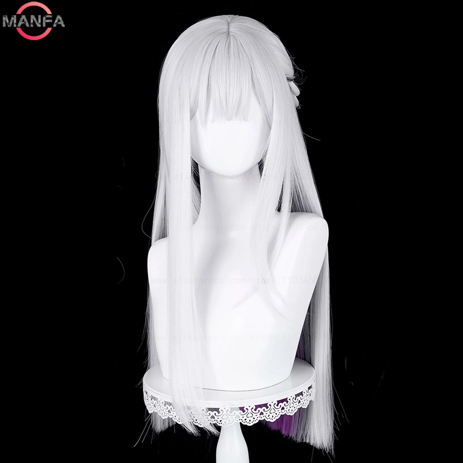 High Quality Honkai:Star Rail Nihilux Cosplay Wig  Mixed color long hair Heat Resistant Synthetic Anime Wigs + Wig Cap