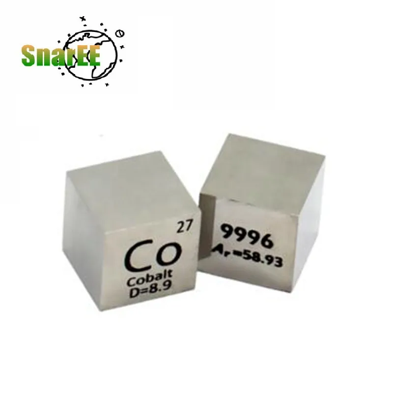 

5PCS Cobalt Element Cube Co Periodic Table 10mm Collect Decorative Gifts