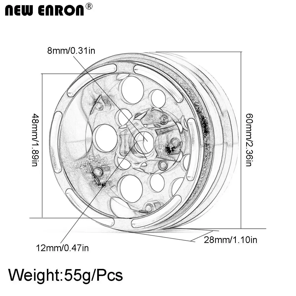 NEW ENRON Aluminum 1.9