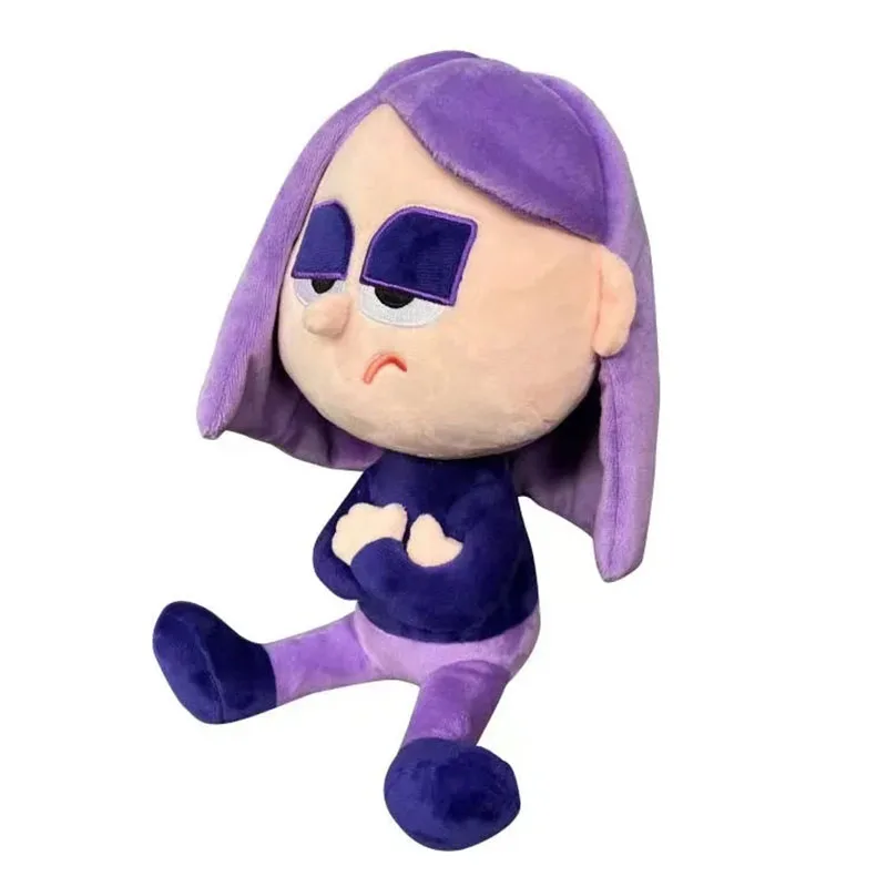 25cm Duolingo Purple Girl Cartoon Animation Cute Stuffed Girl Plush Toys A Birthday Gift for Children