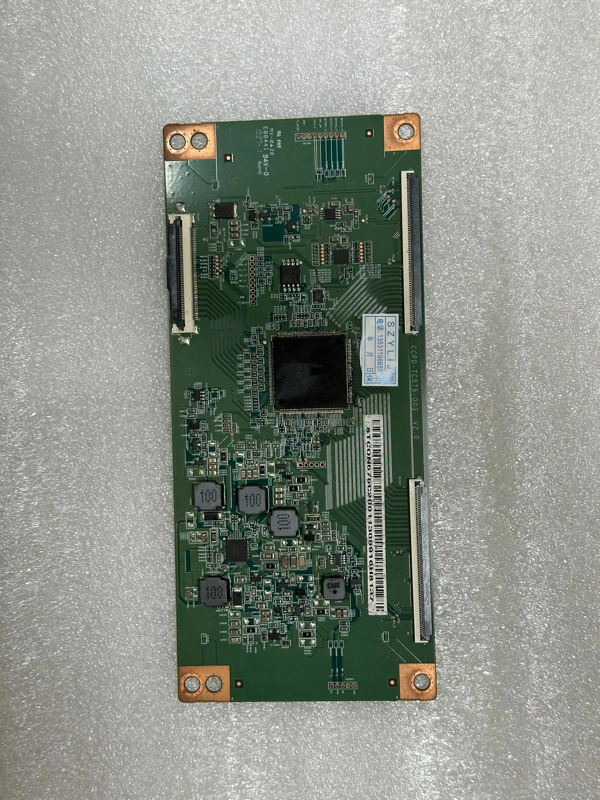 CCPD-TC575-003 T-con Board for 58'' 58 inch 58QFHD50 58UHL960 58U2963DB 58U2963G 58MB708 TV Logic Board CCPD TC575 003 V2.0