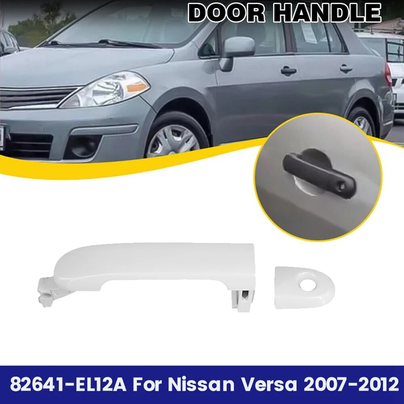 82641-EL12A Front Driver Side Exterior Door Handle W/Keyhole For Nissan Versa 2007-2012 Outside Door Puller 82641EL12A