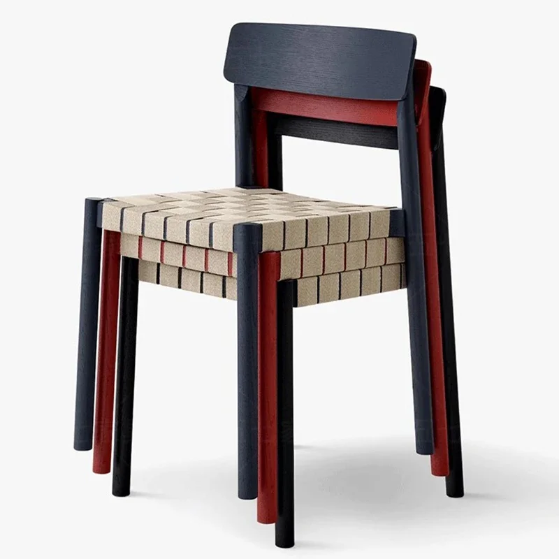 Sillas de Comedor de cocina nórdica, Sillas de Comedor relajantes de dos piezas de lujo de madera, muebles Para el hogar de diseño italiano, Sillas Para Comedor LLDC