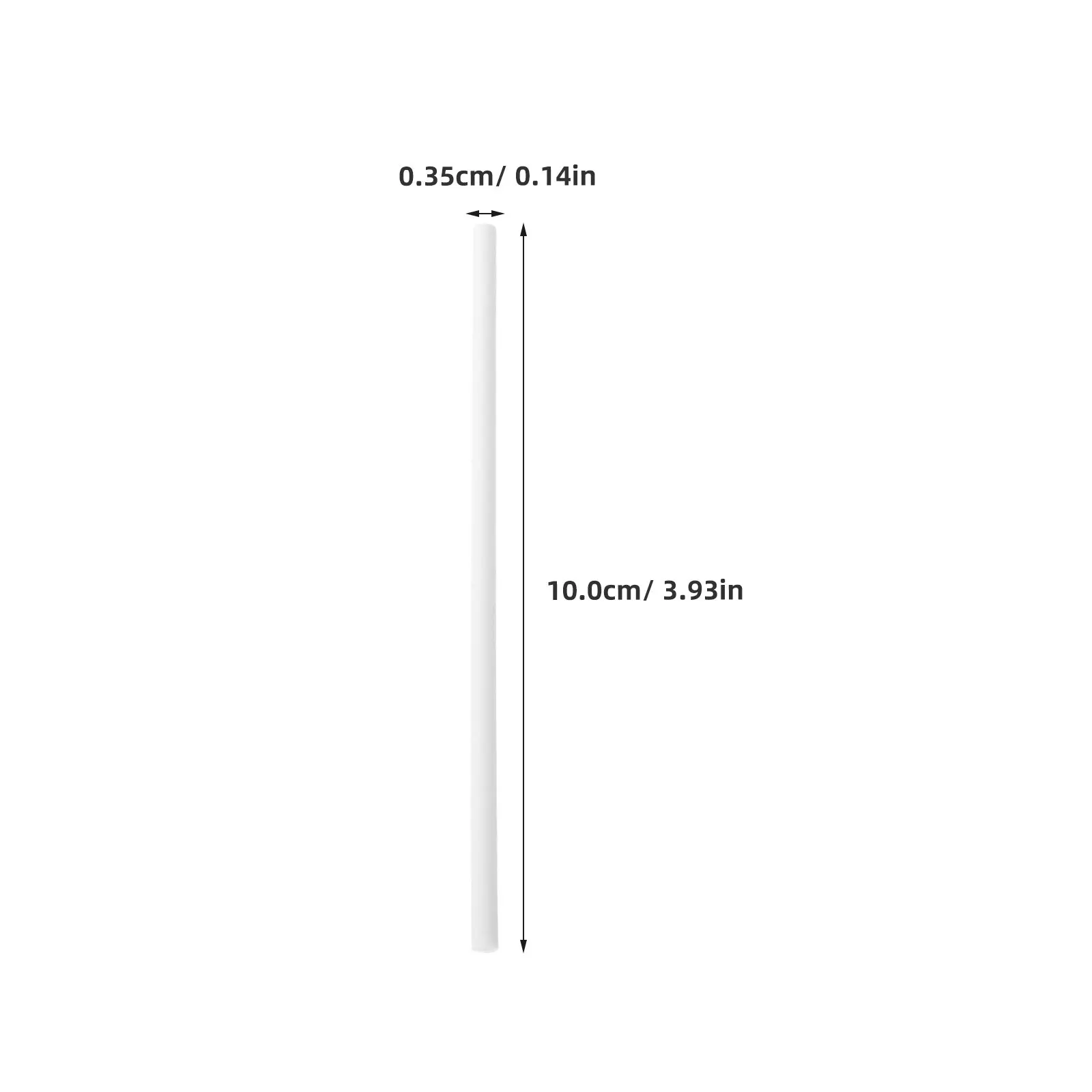 600Pcs 4 Inch White Paper Lollipop Sticks Food Safe Cake Pop Rods Sucker Sticks for Candy Chocolate Cookie Dessert Display