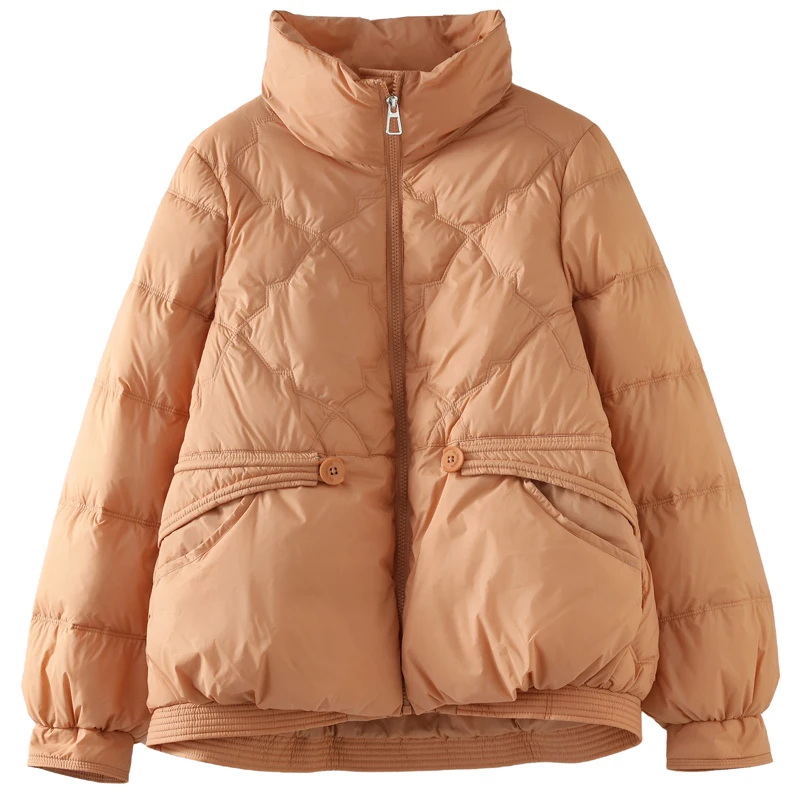 Imagem -05 - Jaqueta Puffer Curta Feminina 90 Cabolsa para Baixo de Pato Parkas de Penas Ultra Leve Casual Quente Outwear Feminino Inverno Outono Novo