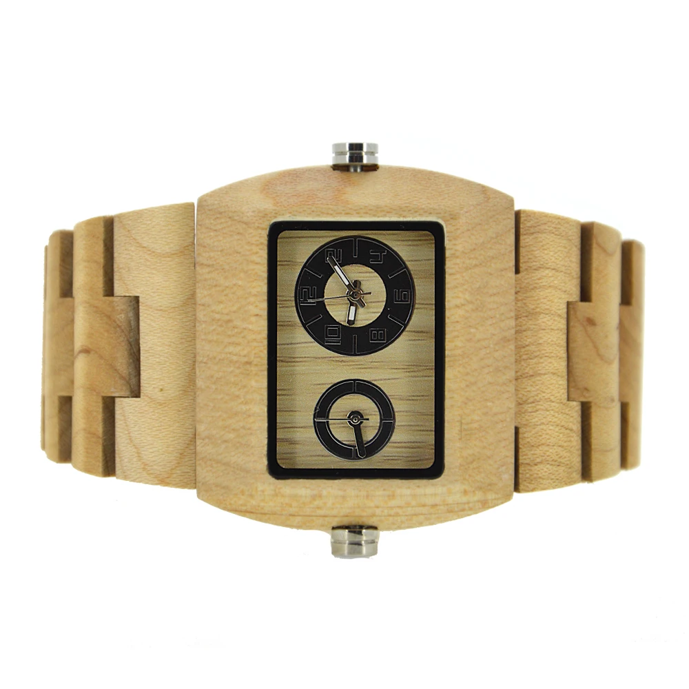 Rechteckige Holzuhr für Herren – Watches & Jewelry Repair Center New York Bewertung und Preis