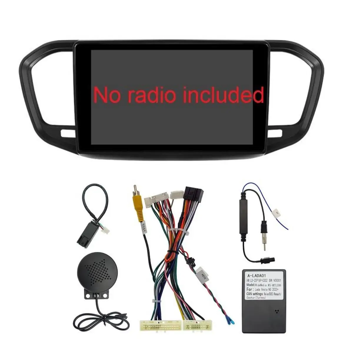 Auto radio Fascia for Lada Vesta F1 2023+ Audio Stereo Panel Mounting Installation Frame NO included radio but with canbus