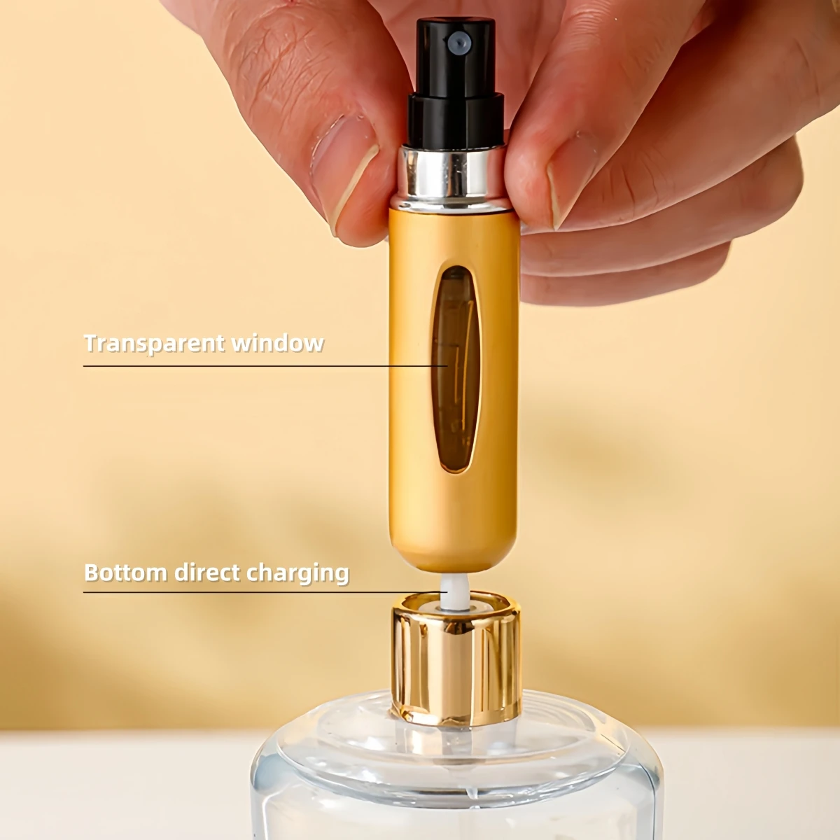 Aluminum Perfume Spray: Refillable Scent Pump for Travel, Mini & Mighty perfume packaging squeeze bottle