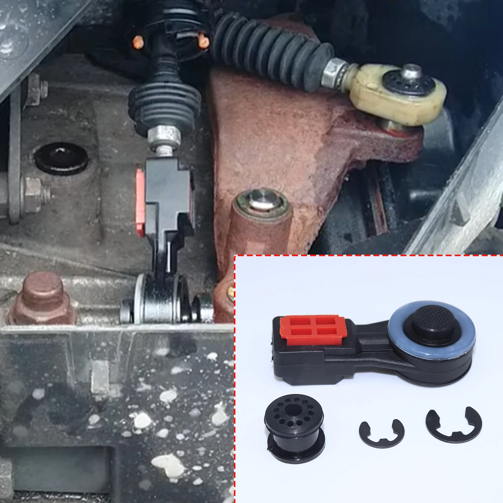 

Manual Shifter Cable Bushing For Ford Fiesta Focus Fusion C-Max Gear Shift Selector Linkage Lever End Pivot 2002 2003 2004 2008