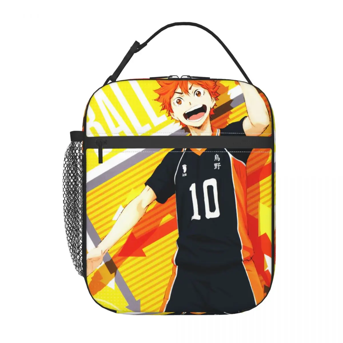Haikyuu اليابانية أنيمي الحرارية معزول أكياس الغداء للمدرسة المحمولة بينتو صندوق الحرارية برودة صناديق الغداء #3