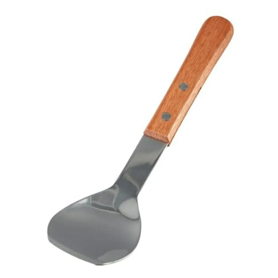 Ice Cream Scoop Stainless Steel Ice Cream Shovel with Wooden Handle Dessert Spade Butter Cutter Flat Ice Cream Metal Spade for