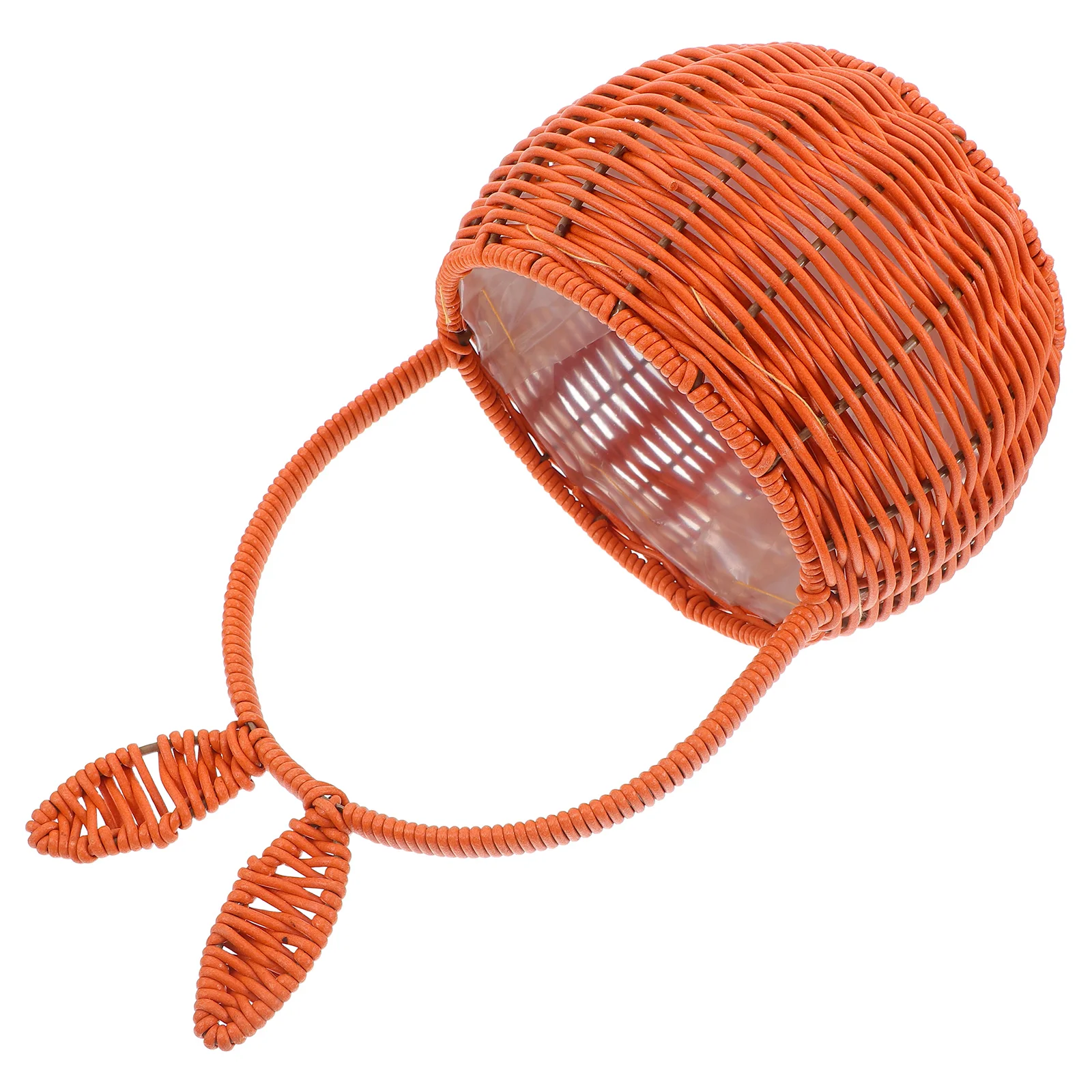 

Rabbit Ears Basket Plastic Garden Multipurpose Decoration Picnic Storage Woven Easter Basket Flower Vase Fruit Easter