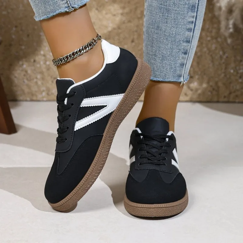 Shoes Woman 2026 Trend Casual Sneakers Comfortable Lace Up Flats Tennis Shoe Breathable Walking Jogging Shoes view 3