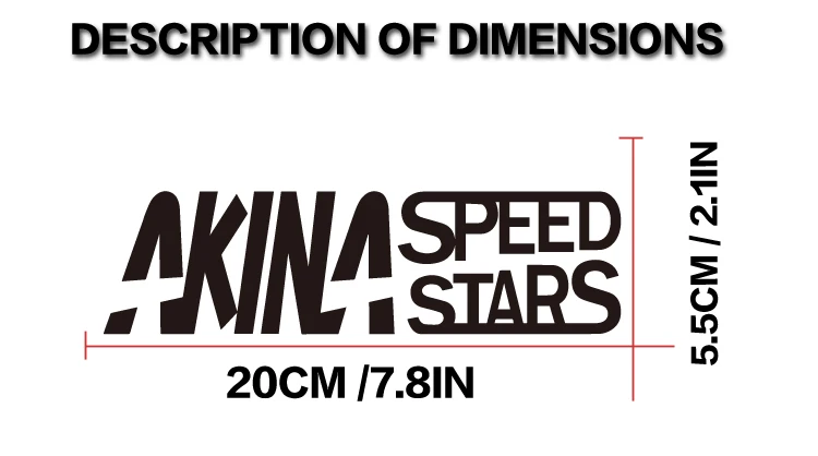Akina Speed Stars, Initial D Racing Team Replica Vinyl Sticker Decal - JDM Drifting Car Accessories view 2