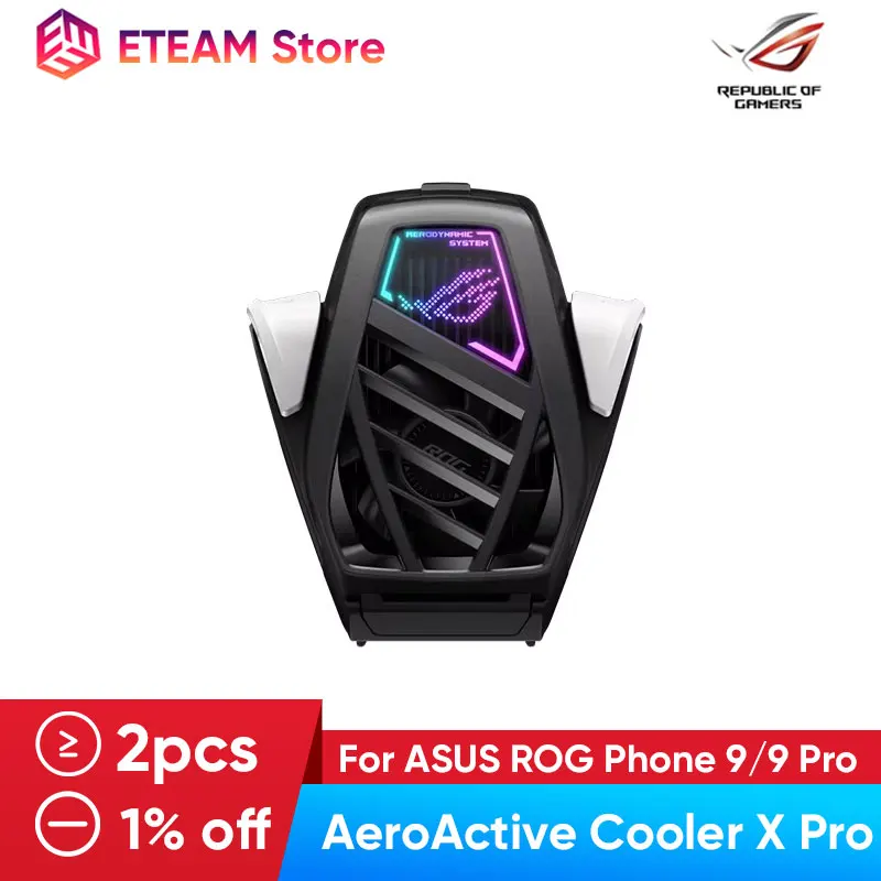 ASUS ROG X Pro Cooling Fan Cooling Fan for ROG Phone 9&9 Pro Mobile Phones Semiconductor Cooling AI Temperature Control Cooling