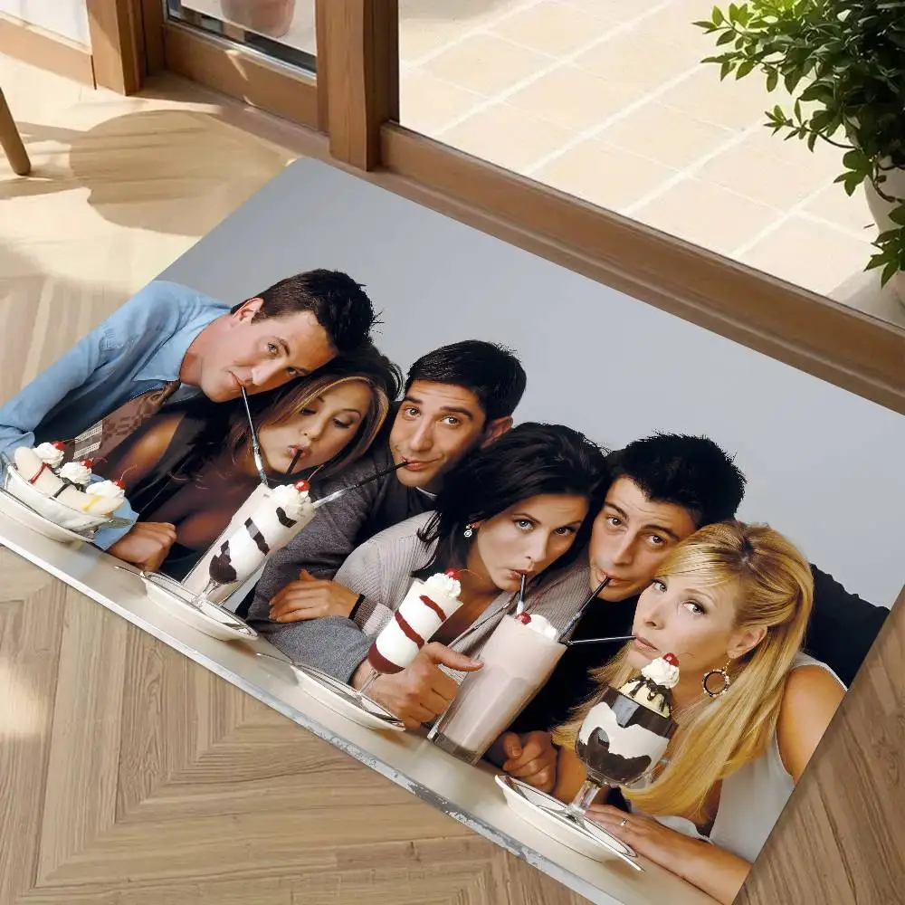 F-Friends TV Floor Mat Suitable For Living Room Kitchen Bathroom Non-slip Mat Household Foot Mat