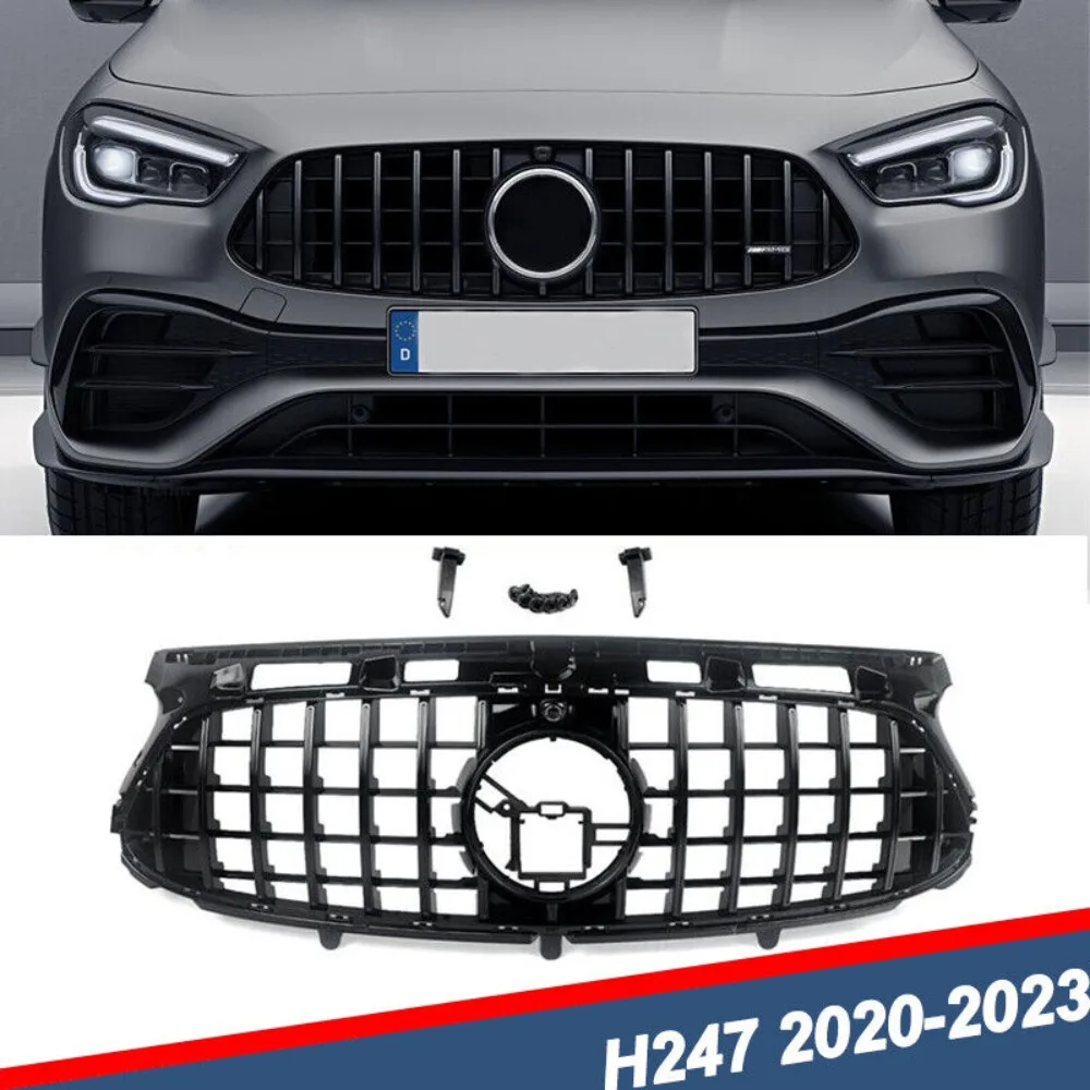 

Gloss Black GT Style Front Grille For Benz H247 GLA 200 GLA45 AMG Deluxe 2020-2023 United States