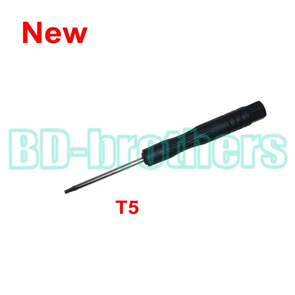 Black T5 Screwdriver Torx Screw Drivers Key Tool for Moto Phone Notebook Hard drive Circuit Board Repair 3000pcs/lot