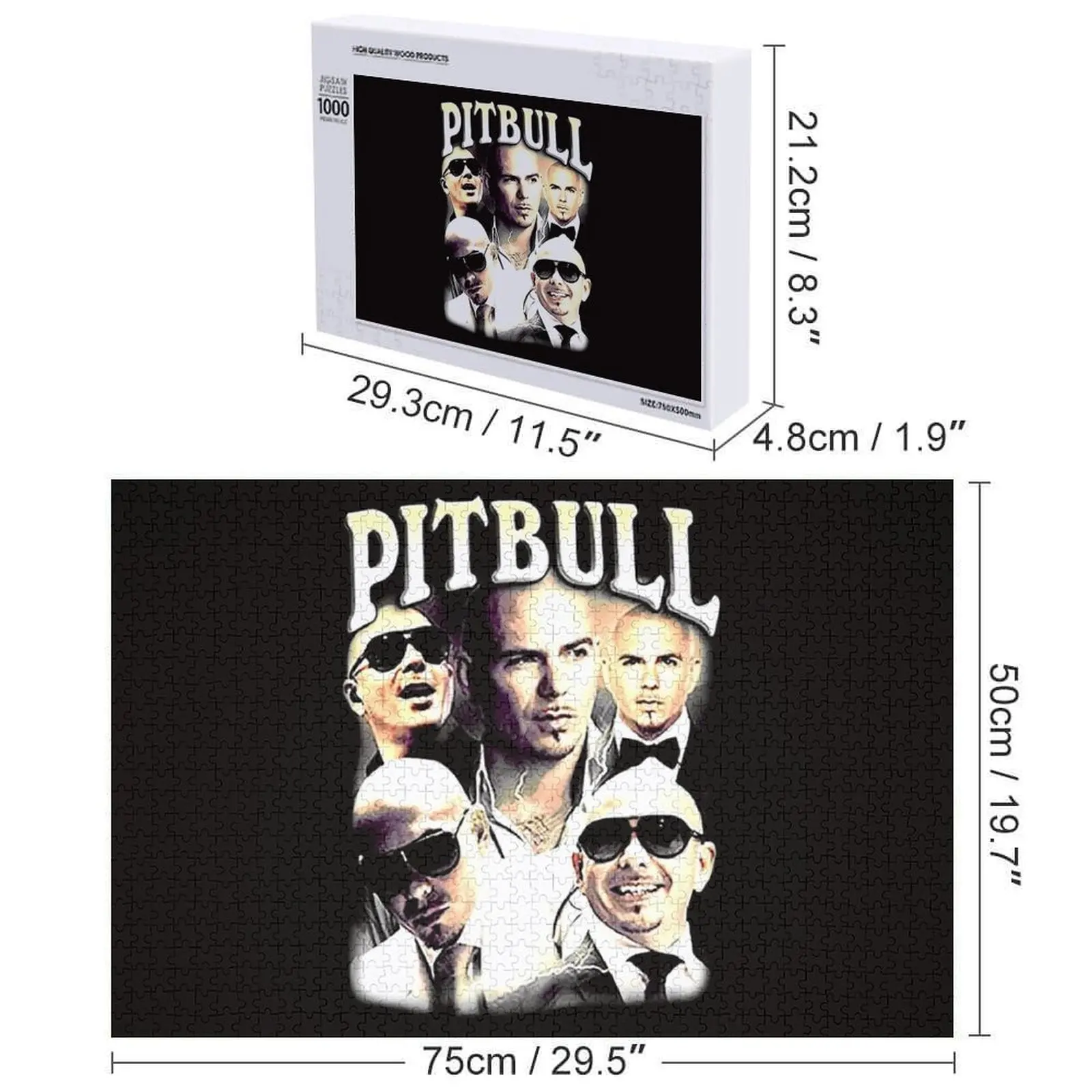 Pitbull Mr.Worldwide Puzzle vintage Regali personalizzati per bambini Pezzi di puzzle Puzzle per adulti