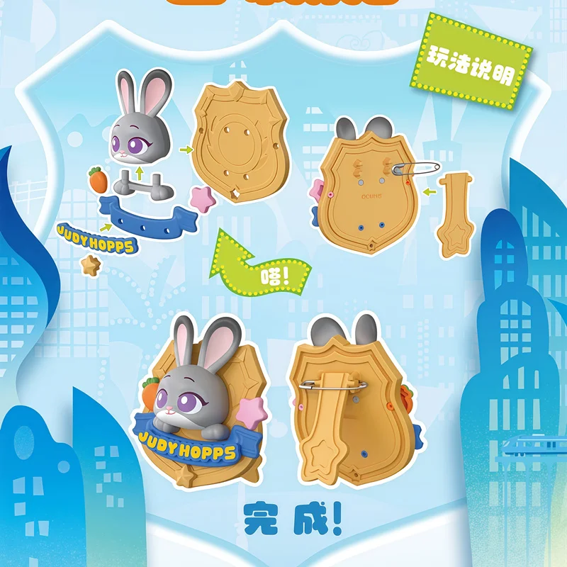 BLOKEES Zootopia 2 Judy Nick Gary Benjamin Clawhauser Finnick Pawbert Lynxley ‌   Regali di compleanno per scatola cieca a sorpresa con action figure