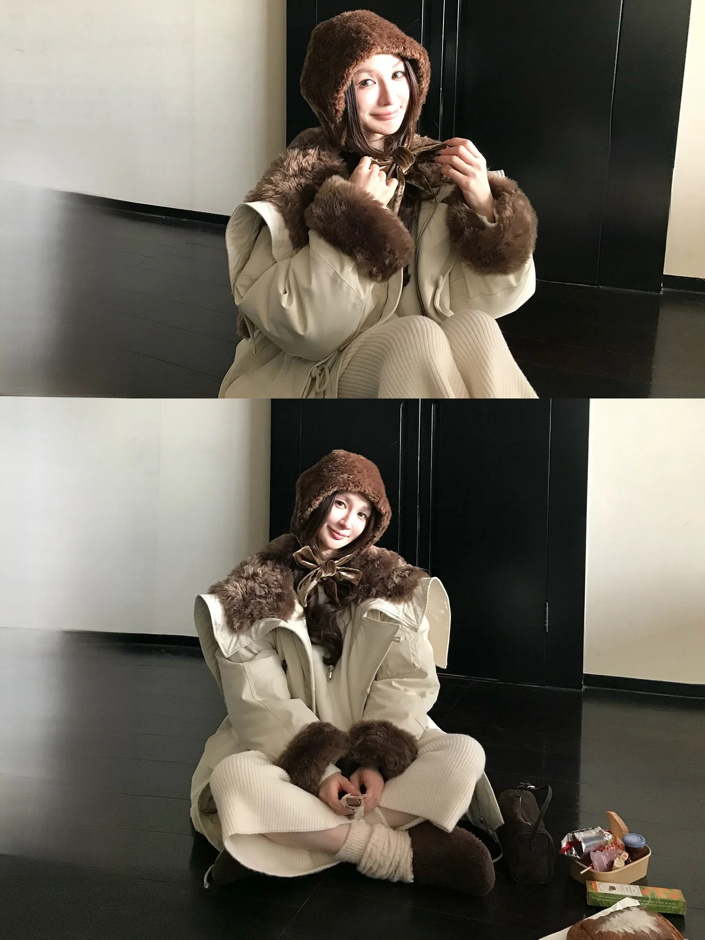 

Парка Skk Store: Ультратеплая, с 90% белым утиным пухом, экологичная, с мехом, рабочая одежда, удлиненная, средней длины, для зимы