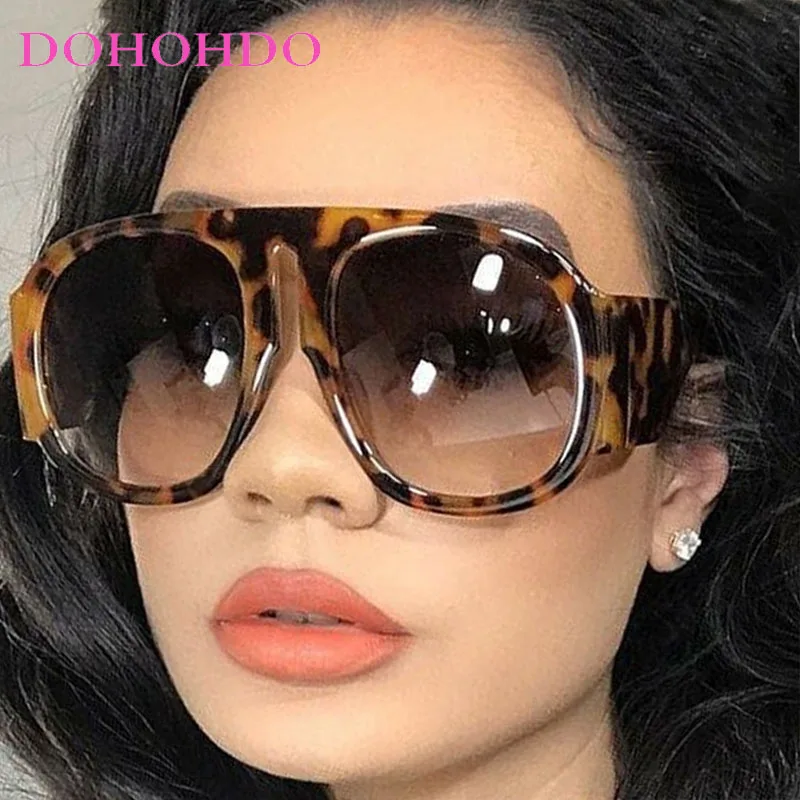 

Fashion Designer Oversized Pilot Women Sunglasses Punk Luxury Men Sunglass Drive Outdoor Sports Popular Windproof Goggles UV400