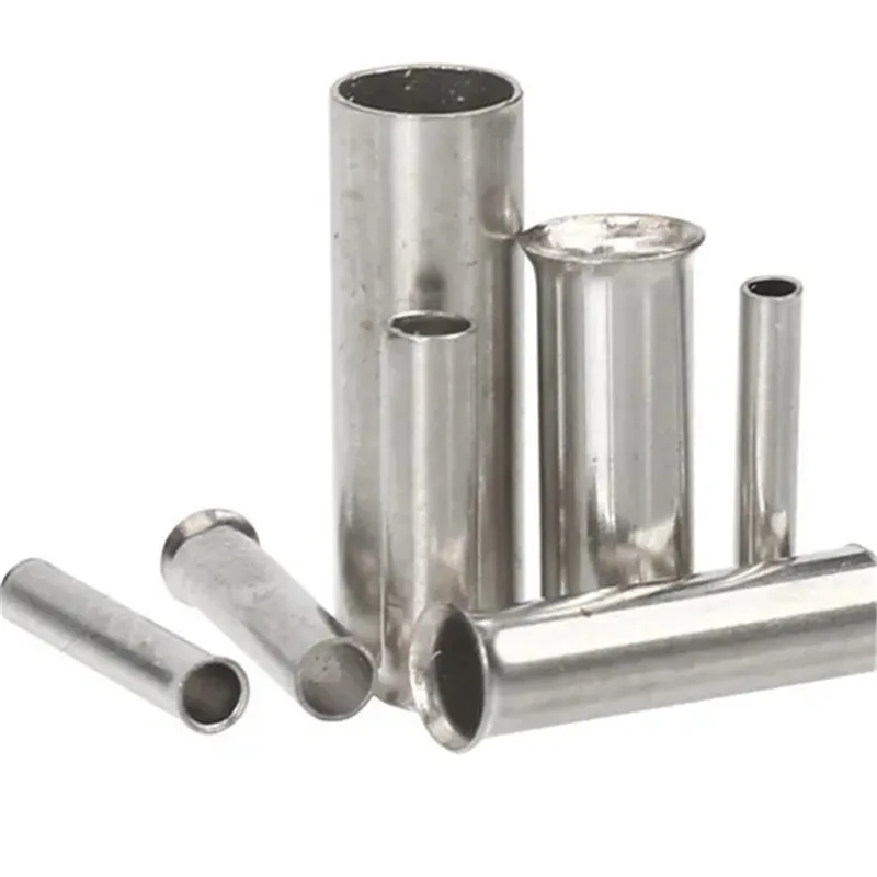 

700Pcs Uninsulated Bare Ferrules End Cable Sleeves for Easy Connection Mixed Size Wire Terminal Tubular