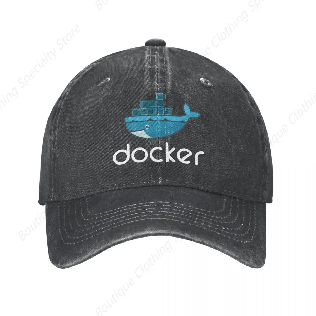 Docker Logo Baseball Caps Linux Javascript Computer Distressed Denim Washed Caps Hat Classic Outdoor Summer Snapback Hat