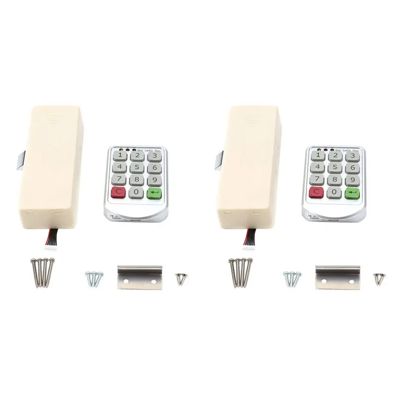 

SQPP-2X Cabinet Door Locks Coded Lock Intelligent Digital Electronic Password Keypad Number Cabinet Door Locks Password Lock
