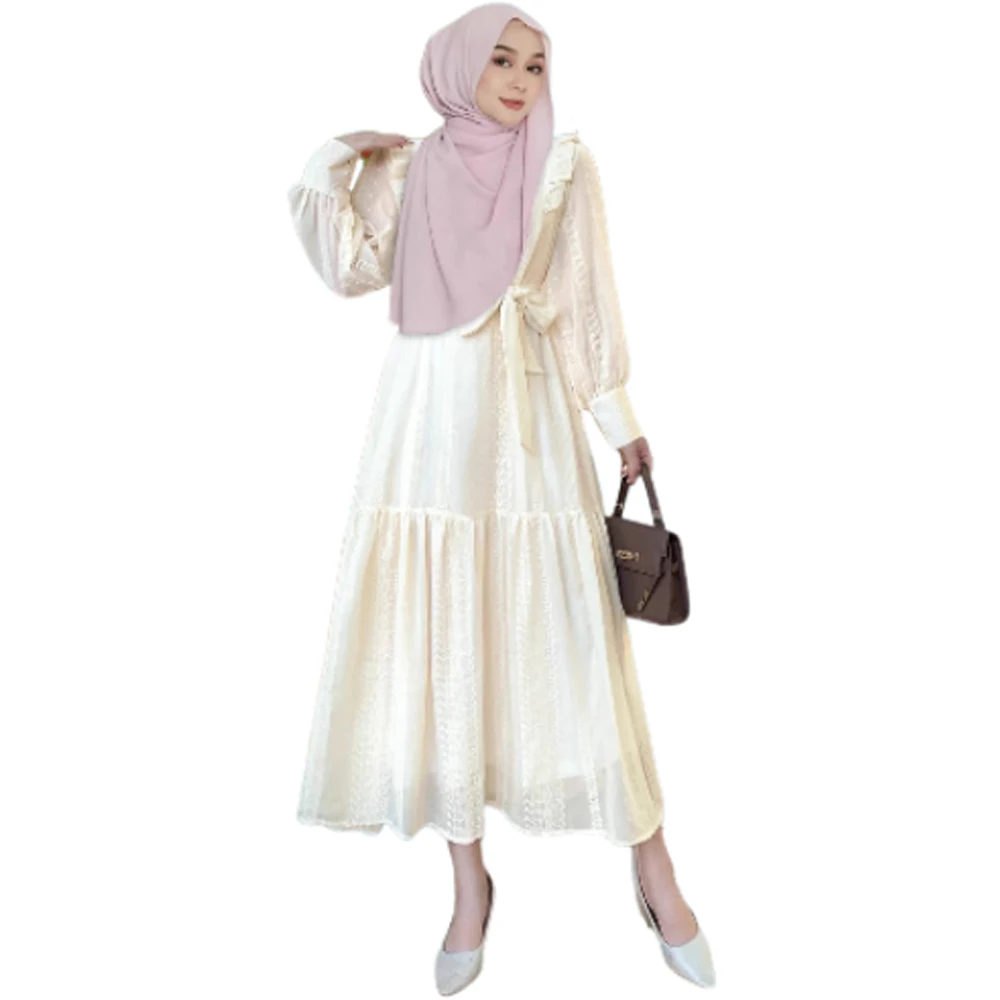 Eid mubarak dubai branco abaya plissado maxi vestido feminino muçulmano ramadan vestido peru kaftan jalabiya caftan musulmane femme vestidos