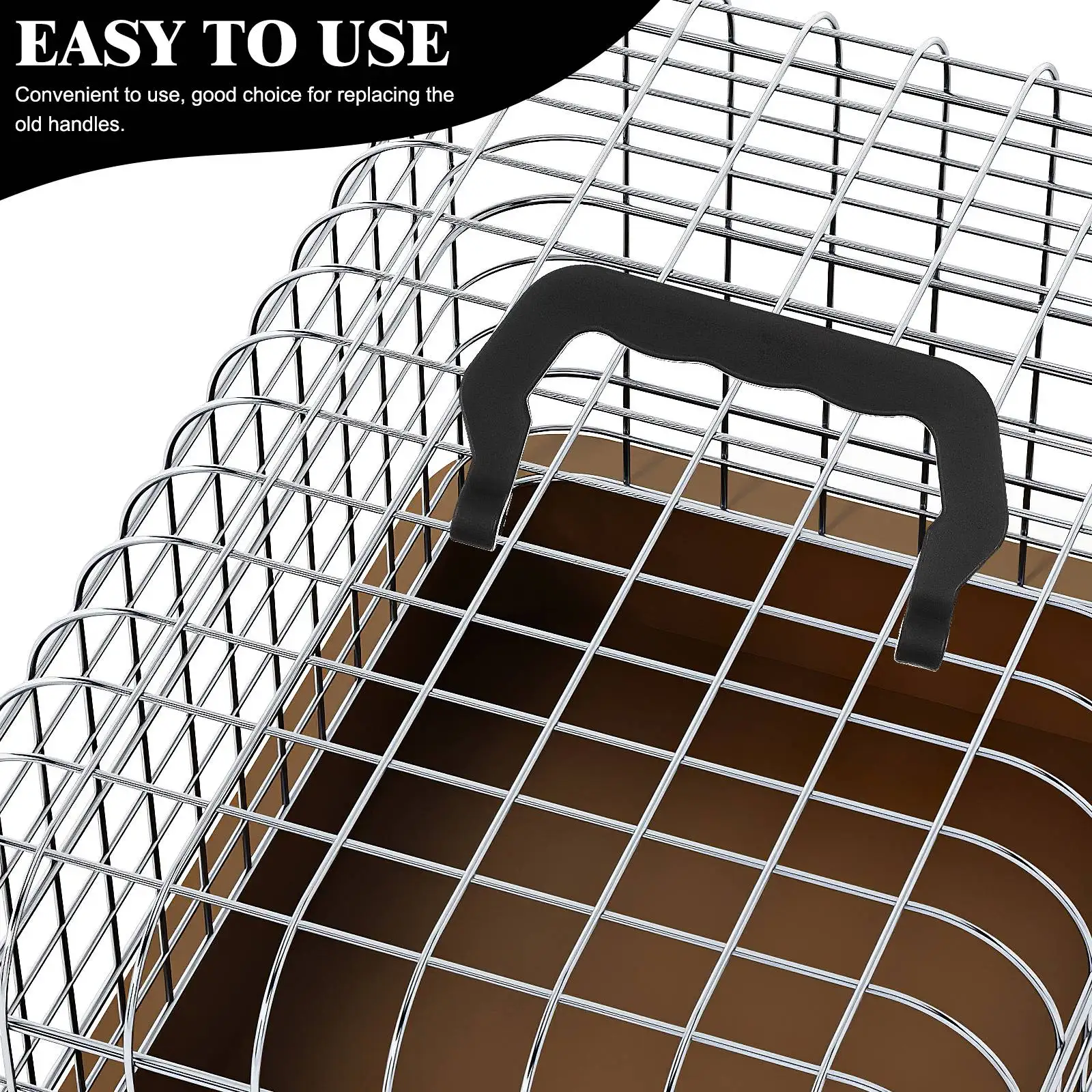 

10 Pcs Pet Cage Handle Set Durable Plastic Handles for Bird Cage Rabbit Hamster Crate Replacement Comfortable Grip