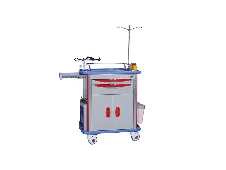 معدات المستشفيات عربة عربة ABS الطوارئ الطبية #3