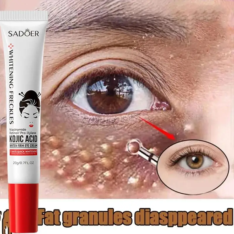 Crema para ojos para eliminar partículas de grasa, reductora de hinchazón, crema reafirmante antiinflamatoria, barrera para reducir las ojeras