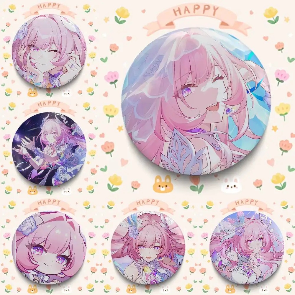 Cyrene Anime Character Badges 25 32 44 58 75 Mm Round Cosplay Pin Bag Decor Fans Collect Friends Gifts Brooch Souvenir